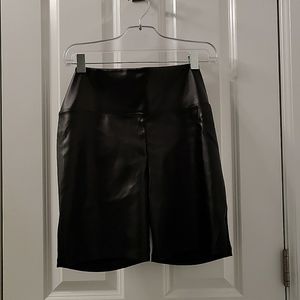 Victoria's secret pleather biker shorts Size L